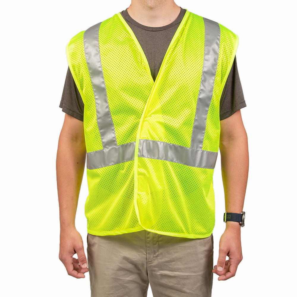 Solid Mesh High Visibility Safety Vest ANSI/ ISEA 107-2010 
