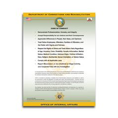 Code of Conduct CDCR – 18x24 - Calendars, Maps & Posters - CALPIA Store