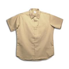 Twill Shirt - Short Sleeve - Snap Closure - Men