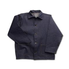 Blue Denim Work Jacket - Metal Buttons - Men