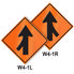 Retro-Reflective Signs - Merging Traffic