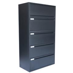 Lateral File Bin: 4 Drawers w/ Top Shelf, 30W