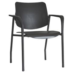 Delta Poly Chair Black Frame With Arms
