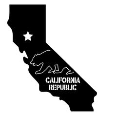 Metal Sign - California Outline