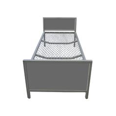 Panel End Dorm Bed: Freestanding - Springs