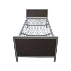 Panel End Dorm Bed: Woodgrain - Springs