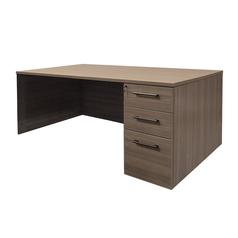 Tribute Single Pedestal Desk L/H - 72