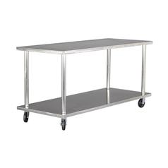 Food Service Table: w/ Casters - 72W x 30D