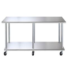 Food Service Table: w/ Casters - 96W x 30D
