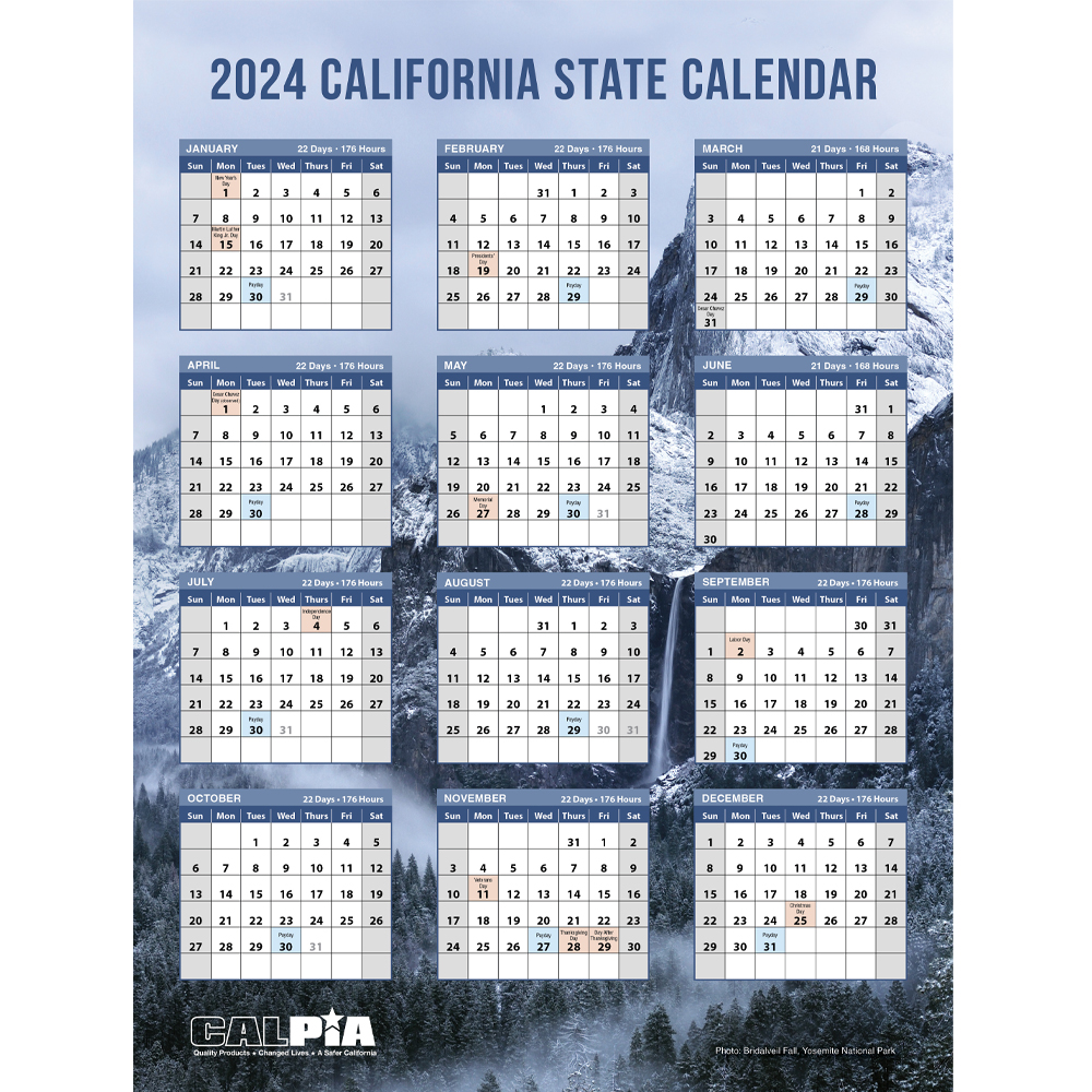 2024 Calendar - Scenic